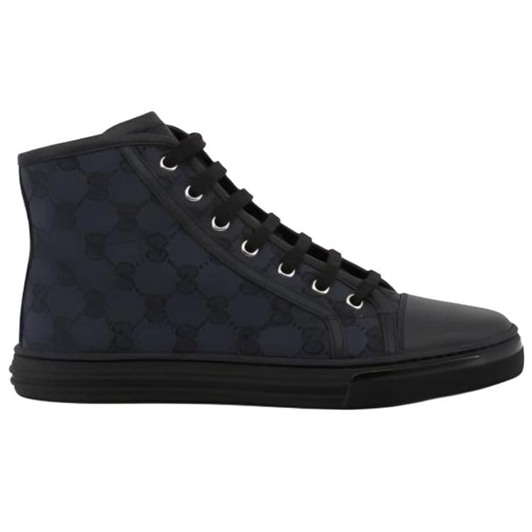 Кроссовки Gucci High-Top Sneakers Black - изображение 2