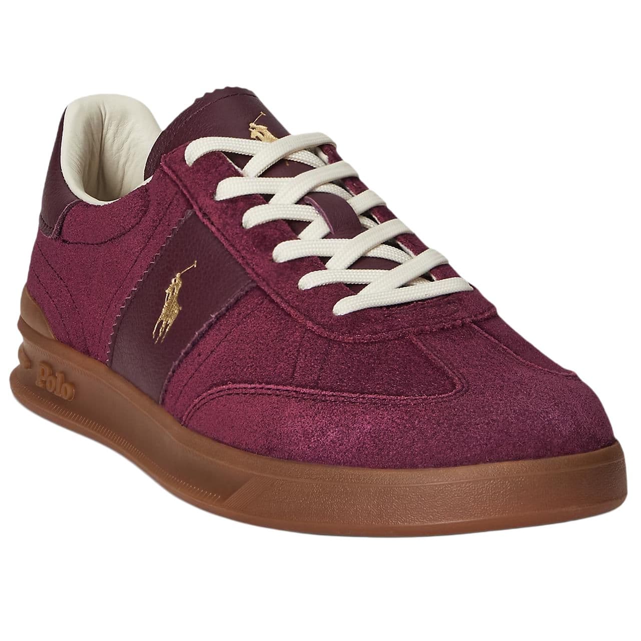 Кроссовки Polo Ralph Lauren Heritage Aera Кожа Низкие Кроссовки для Скейтбординга Мужские Красные - изображение 2