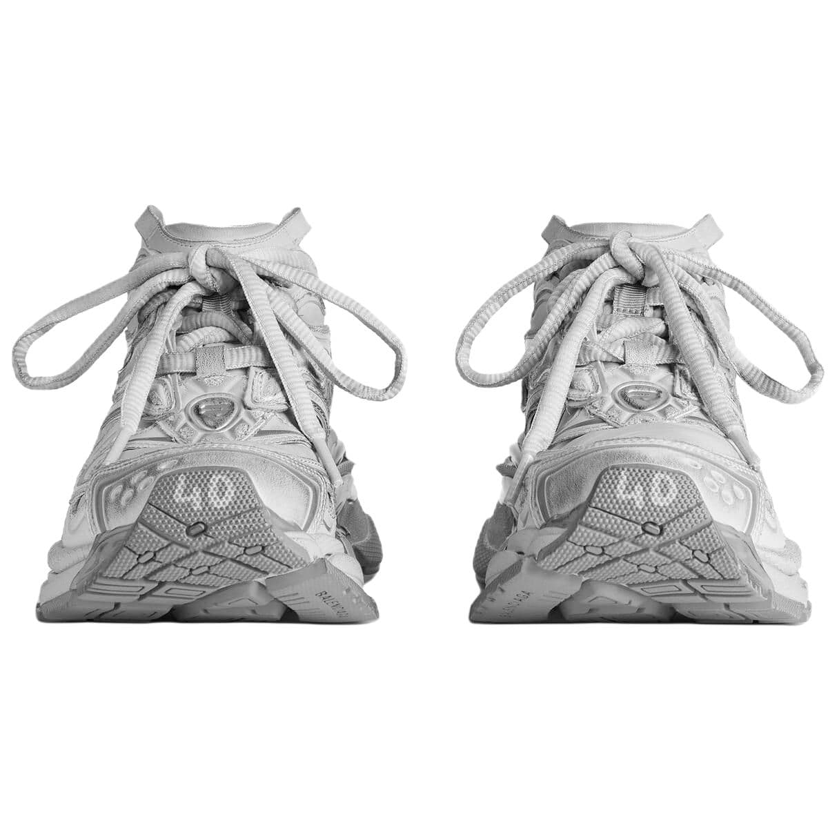 Кроссовки Balenciaga Runner2,0 Low Топ Толстая подошва Кроссовки Женские Серый Серебряный - изображение 4