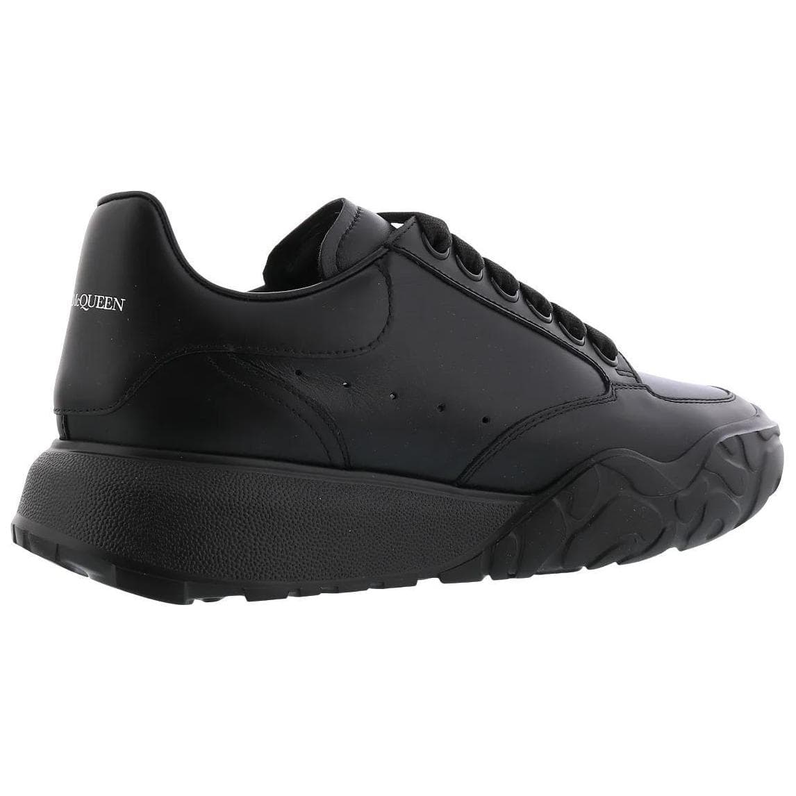 Кроссовки Alexander McQueen Court Trainer Oversized Низкие Повседневная обувь Женская Черная - изображение 4