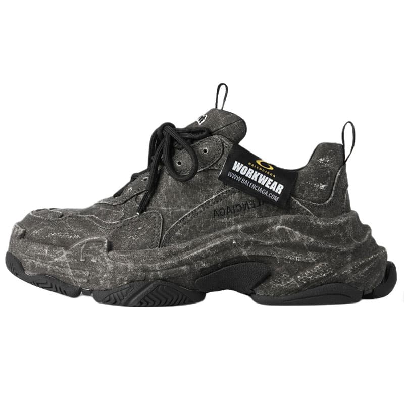 Кроссовки Balenciaga Triple S Low Топ Массивные кроссовки Мужской Черный - изображение 1