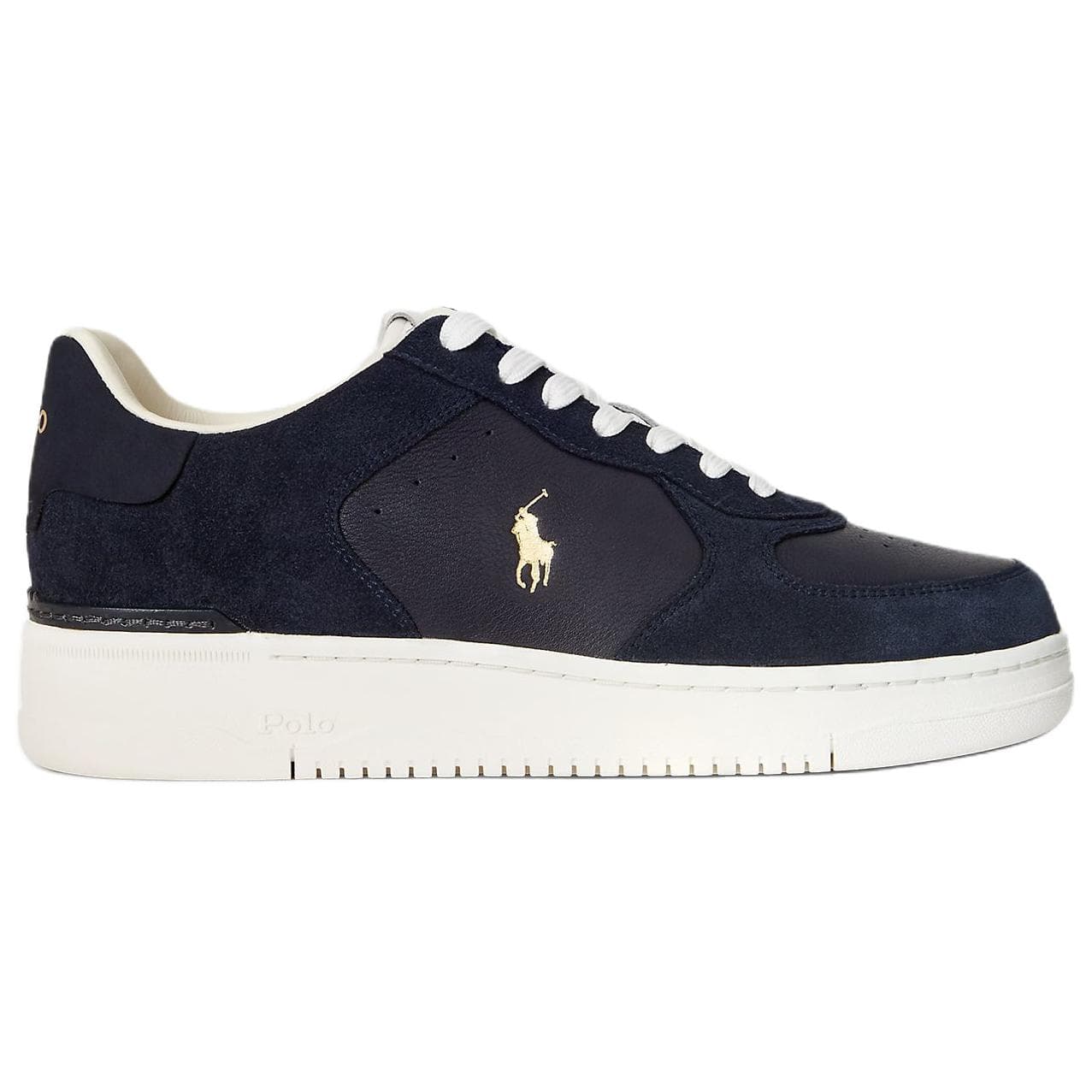 Кроссовки Polo Ralph Lauren Masters Корт Кожа Замша Низкие Кеды Скейтборд Обувь Мужская Синяя - изображение 2