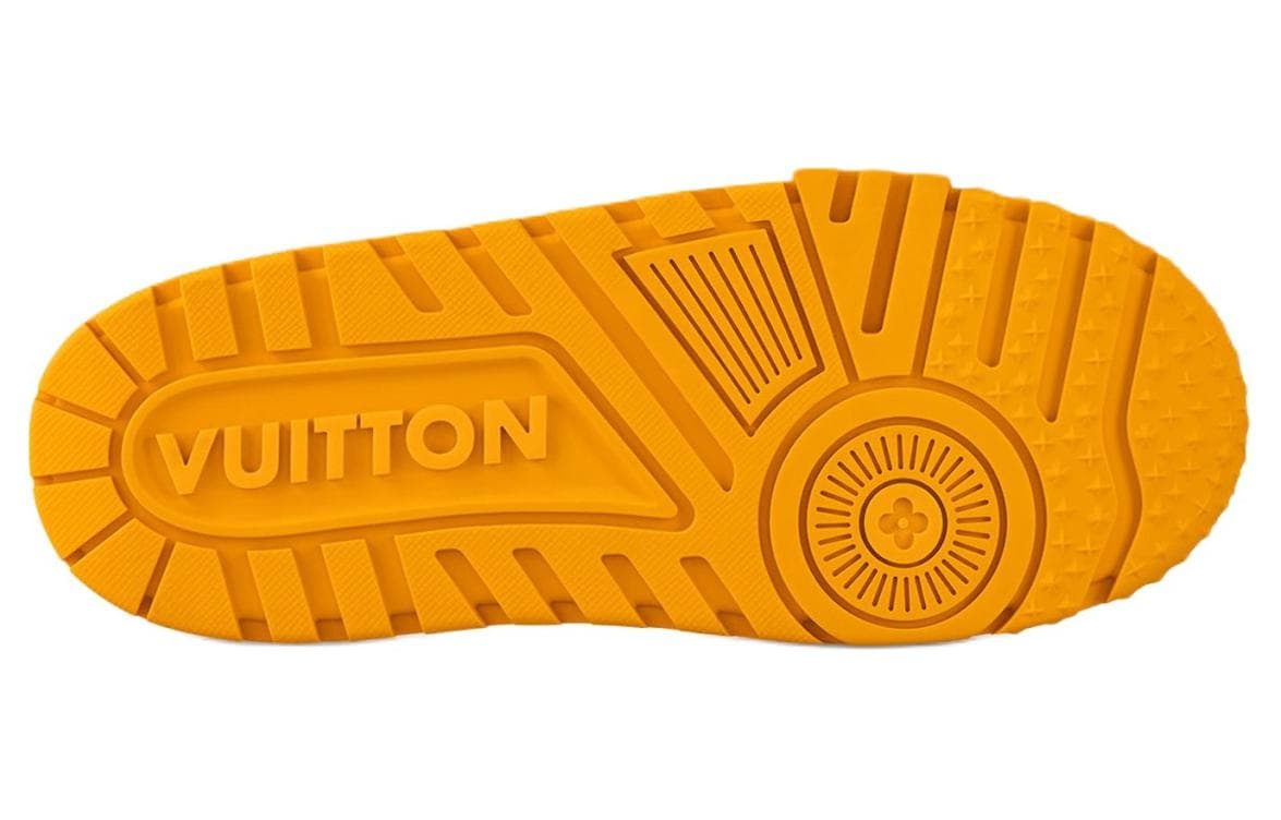 Кроссовки Louis Vuitton Trainer Maxi White Yellow - изображение 5