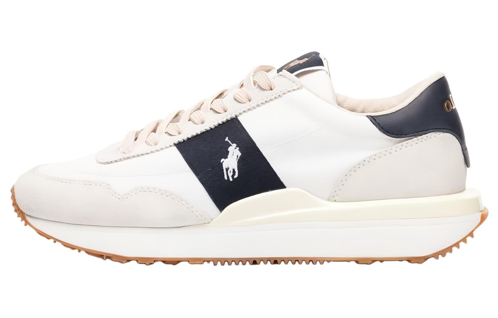 Кроссовки Polo Ralph Lauren Train 89 Кожа Низкий Верх Повседневная Обувь Мужская Белая - изображение 1