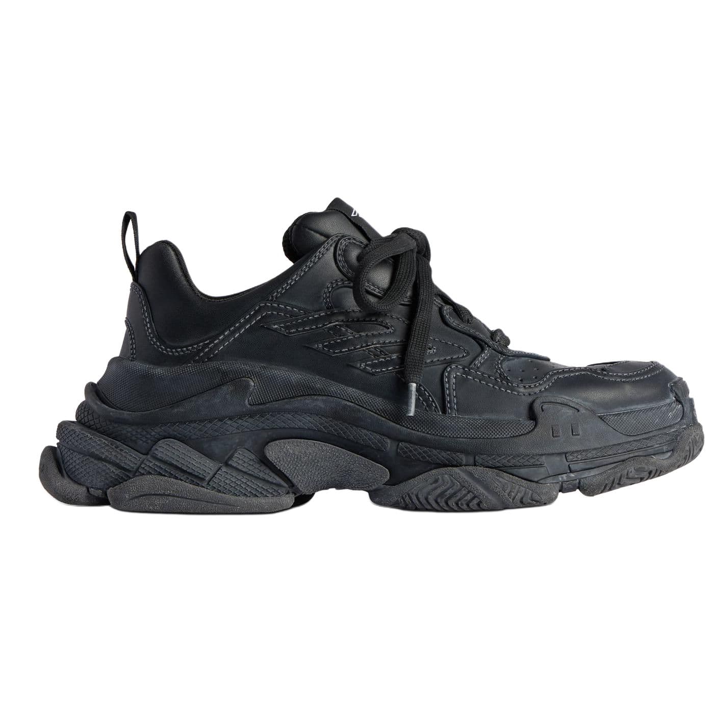 Кроссовки Balenciaga Triple S Спортивные Низкие Кроссовки Мужские Черные - изображение 2
