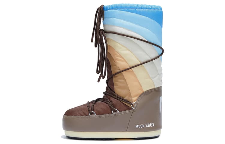 Ботинки зимние Moon Boot Rainbow Brown - изображение 1