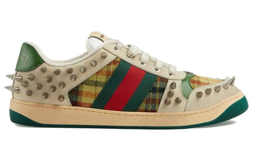 Кроссовки Gucci Screener Low Brown Green - изображение 2