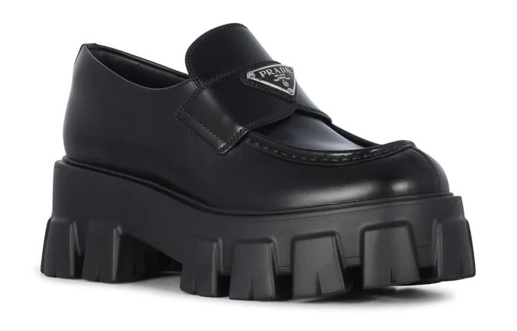 Лоферы Prada Monolith Black Loafers - изображение 3