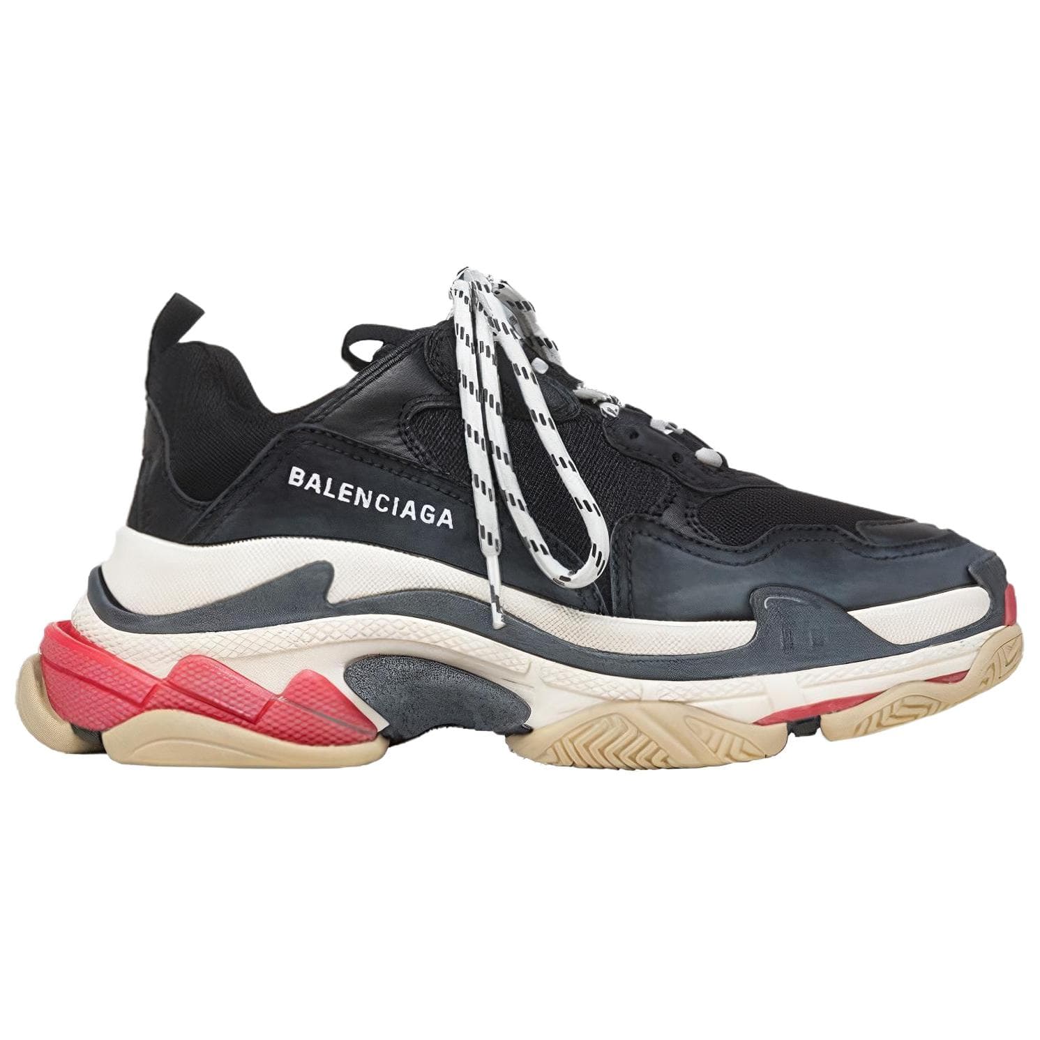 Кроссовки Balenciaga Triple S Black Red - изображение 2