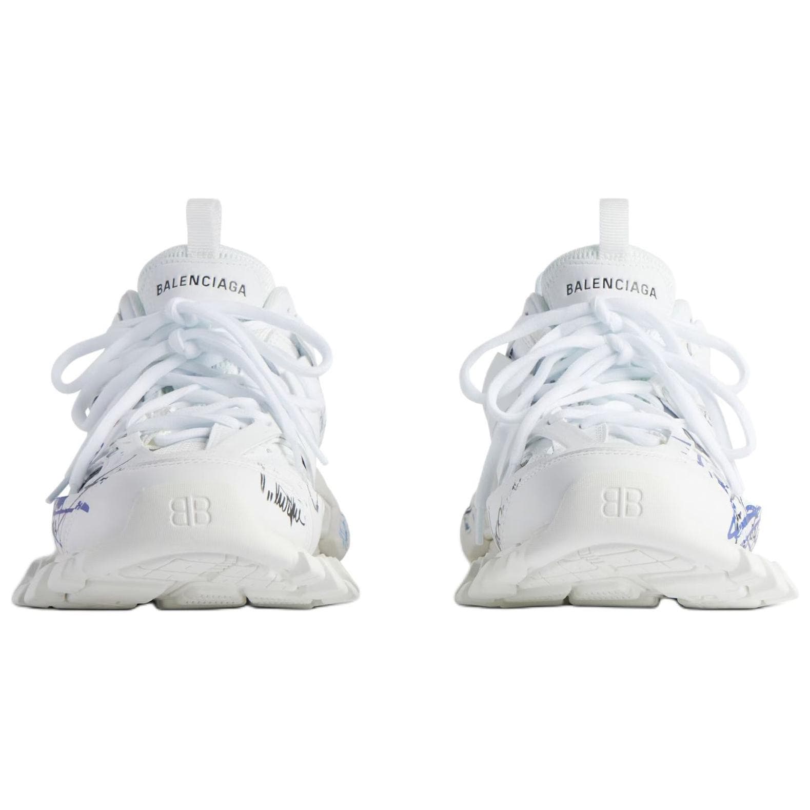 Кроссовки Balenciaga Дорожка Low Топ Массивные кроссовки Мужской Белый - изображение 4