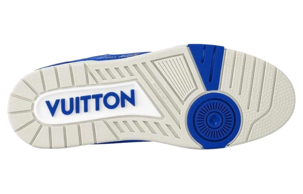 Кроссовки Louis Vuitton Trainer Low Blue Beige - изображение 5