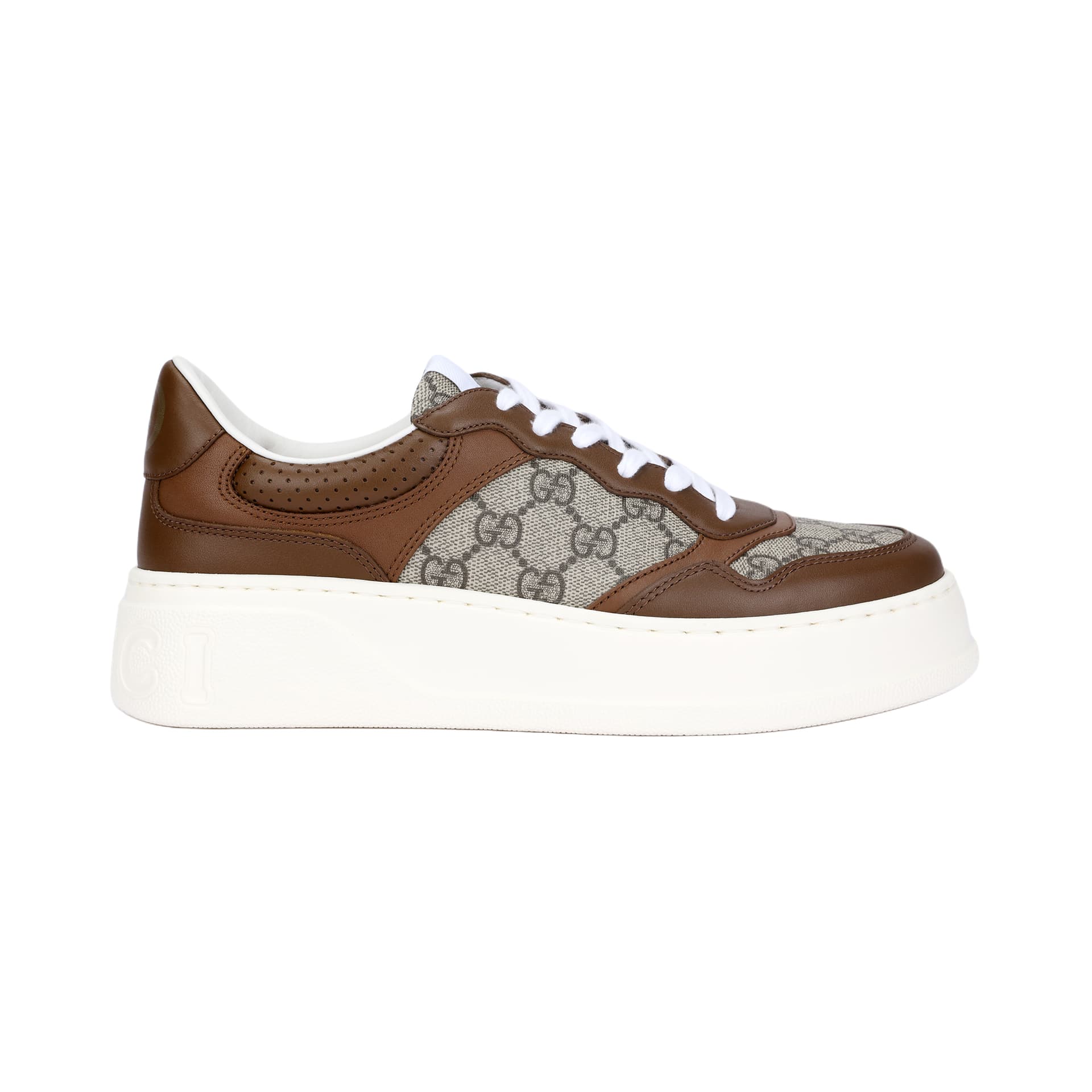 Кроссовки Gucci Brown Canvas Sneakers - изображение 2
