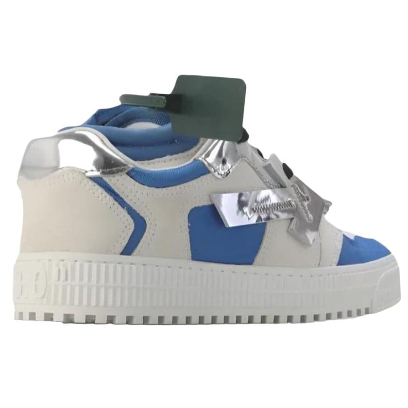 Кроссовки OFF-WHITE Off-Court 3,0 Замша Круглый носок На шнурках Стрелка Низкие кроссовки Мужские Синий - изображение 4