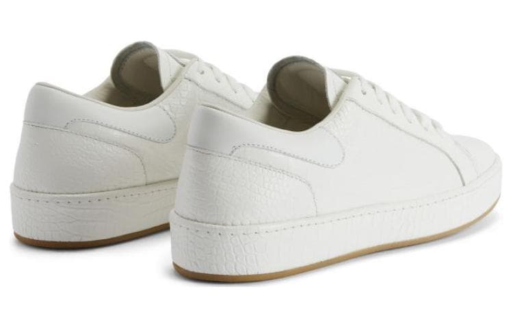Кроссовки Giuseppe Zanotti GZ Leather Low-Top Sneakers White - изображение 4