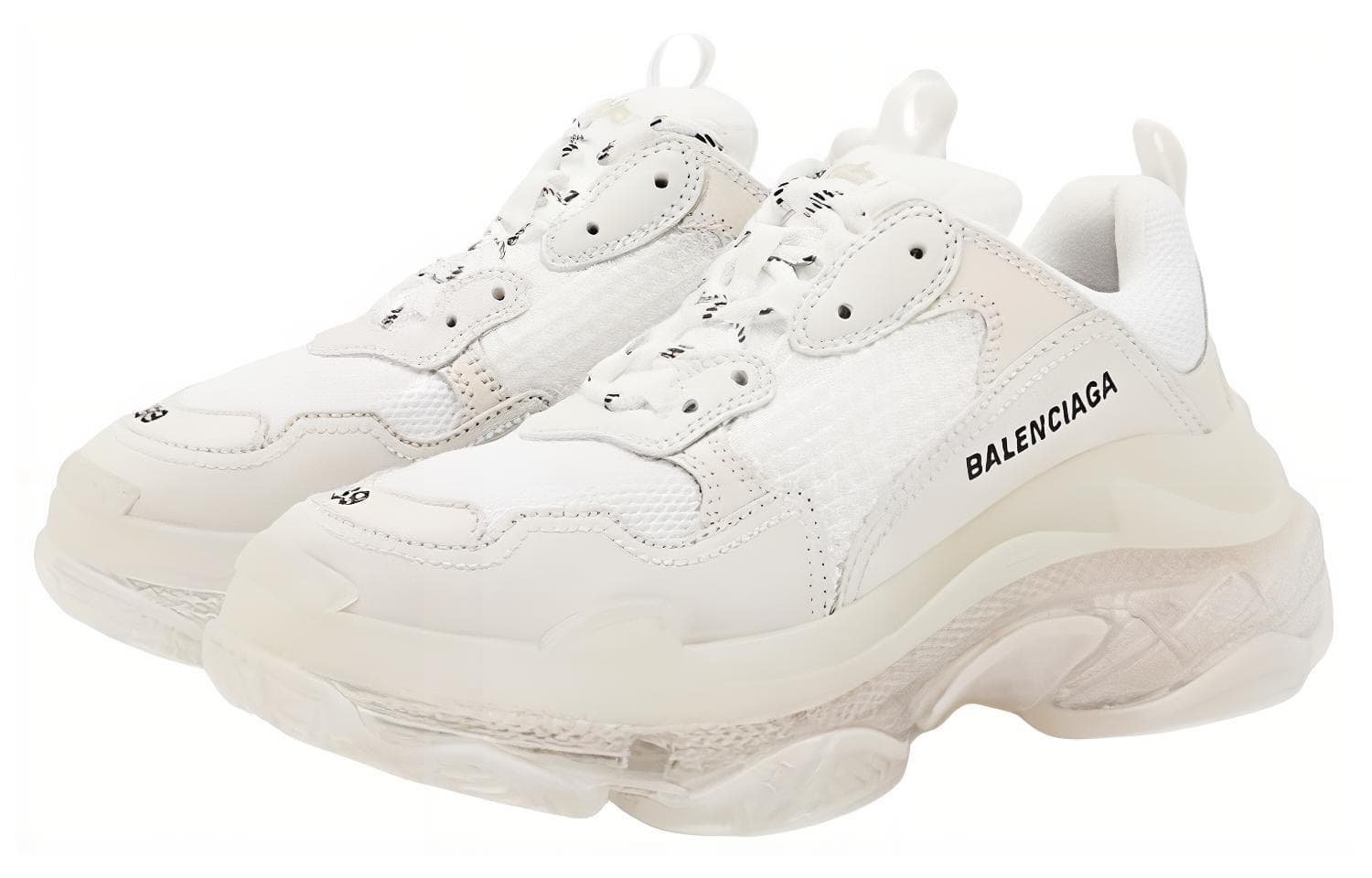 Кроссовки Balenciaga Triple S Clear Sole White - изображение 3