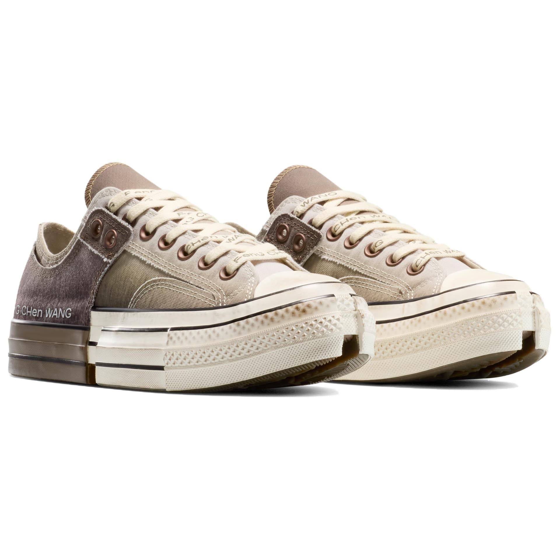 Кеды Converse X Feng Chen Wang Низкие Кеды Унисекс Коричневые - изображение 5
