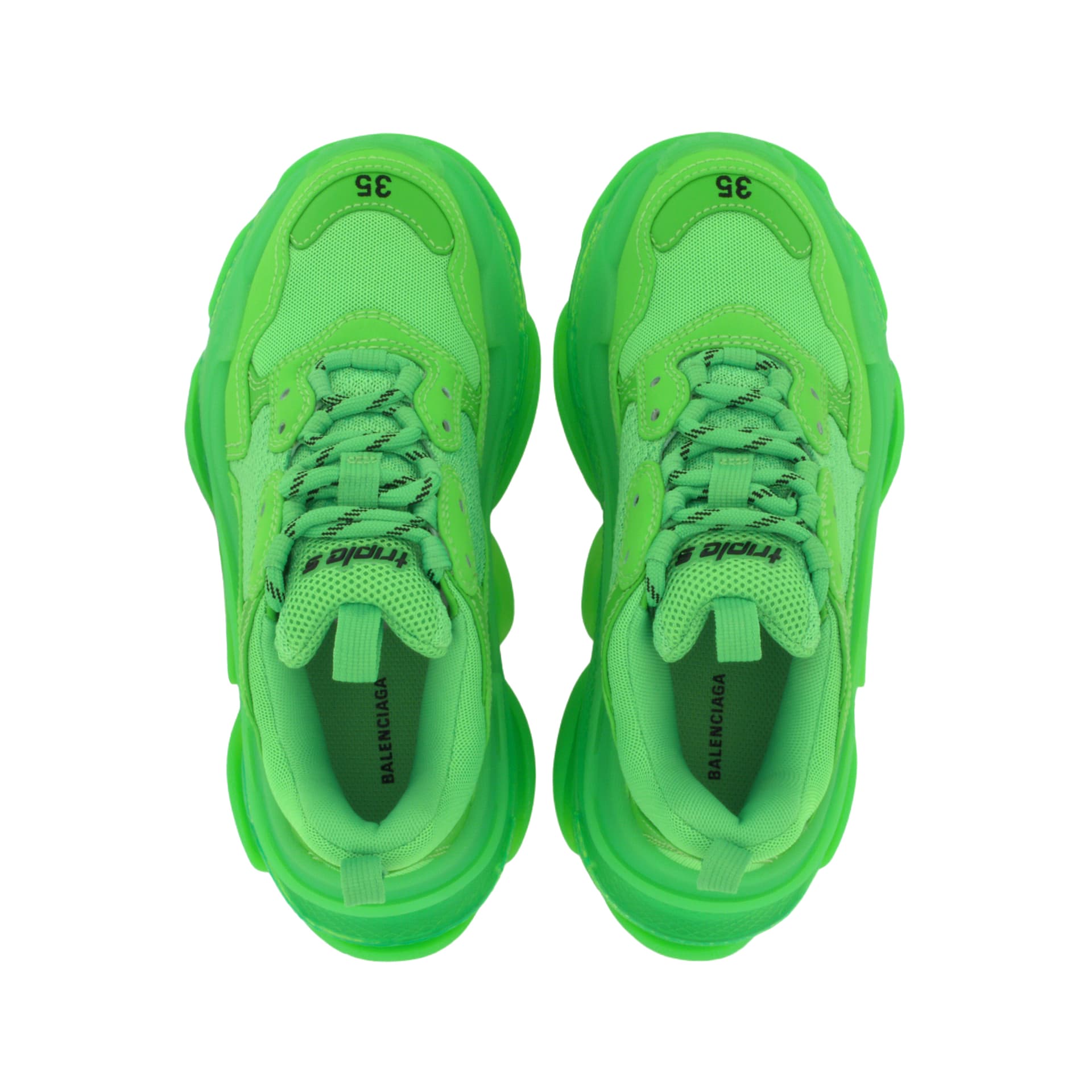 Кроссовки Balenciaga Triple S Green - изображение 4