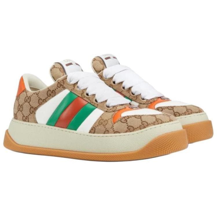 Кроссовки Gucci GG Low Top Sneakers Brown - изображение 3