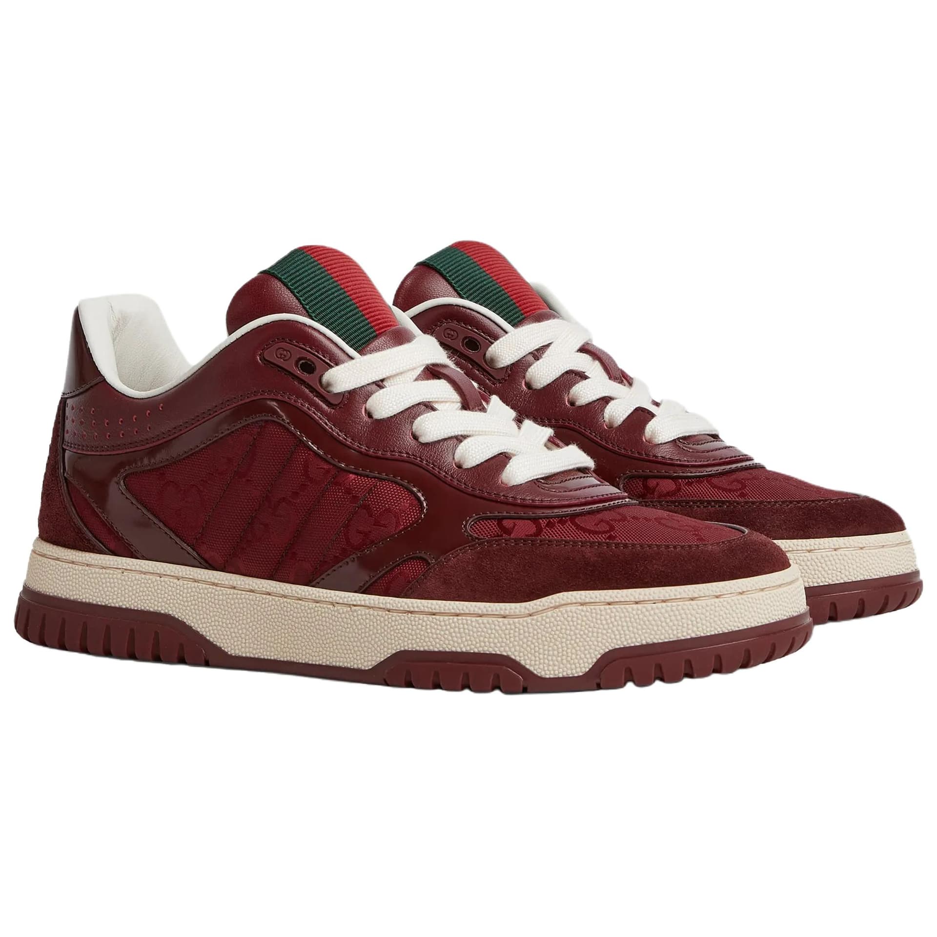 Кроссовки Gucci Re-Web Low Top Sneakers Red - изображение 3