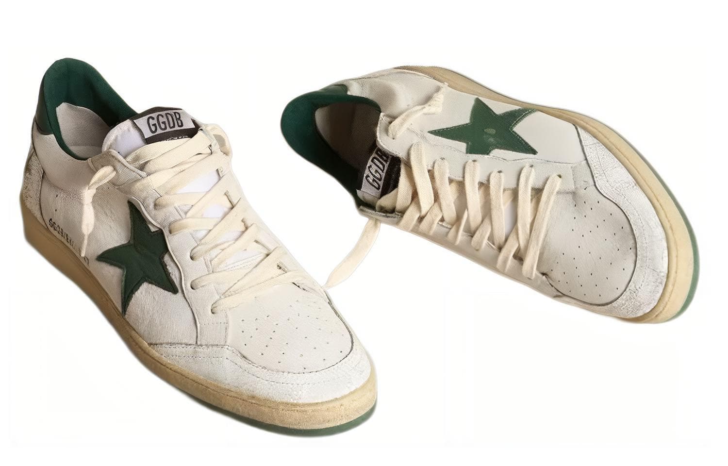 Кроссовки Golden Goose Ball Star White Green - изображение 3