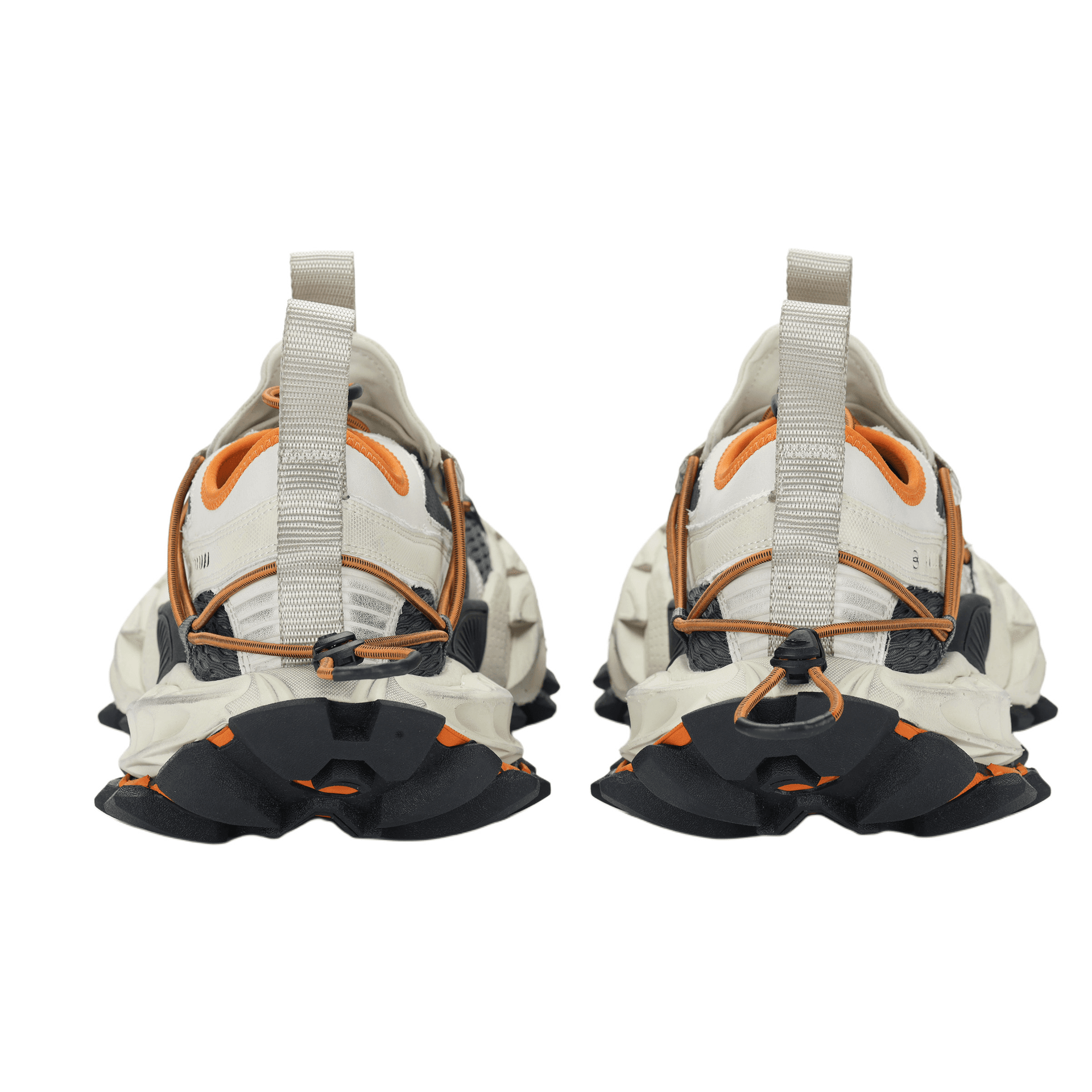 Кроссовки Balenciaga HIKE Low Топ Толстая подошва Мужские Кроссовки Эффект потертости Белый Оранжевый - изображение 5