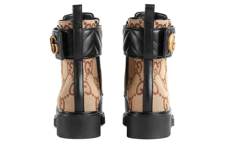 Сапоги Gucci Short Boots Black Brown - изображение 5