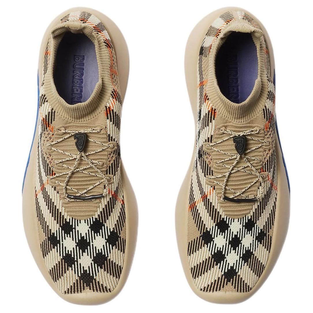 Кроссовки Burberry Round Toe Low Top Sneakers Brown - изображение 4