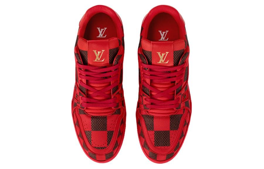 Кроссовки Louis Vuitton Trainer Low Red - изображение 3