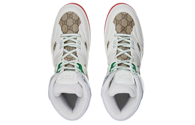 Ретро баскетбольные кроссовки Gucci Basket High Top Retro Basketball Shoes White - изображение 4
