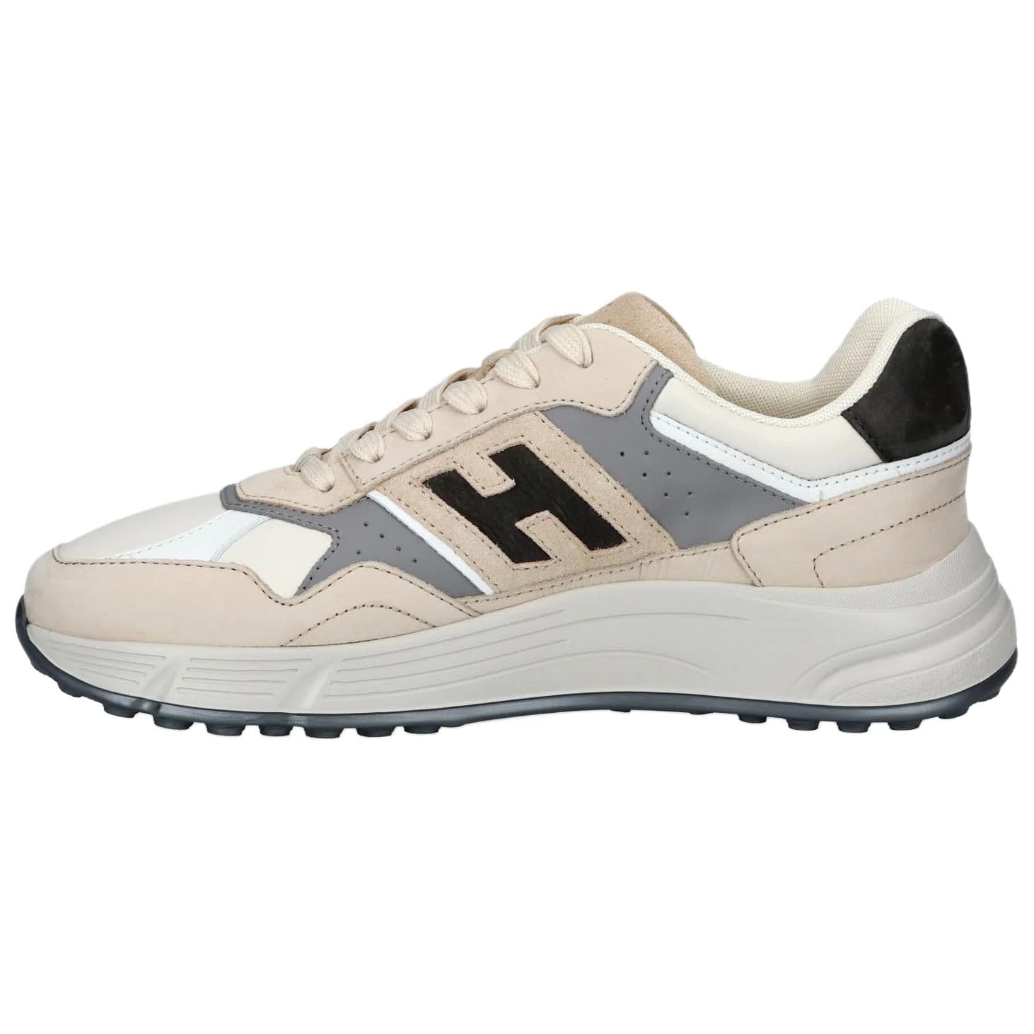 Кроссовки HOGAN Hyperlight Замша Низкий Топ Повседневная Обувь 4,5 см Мужская Бежевая - изображение 3