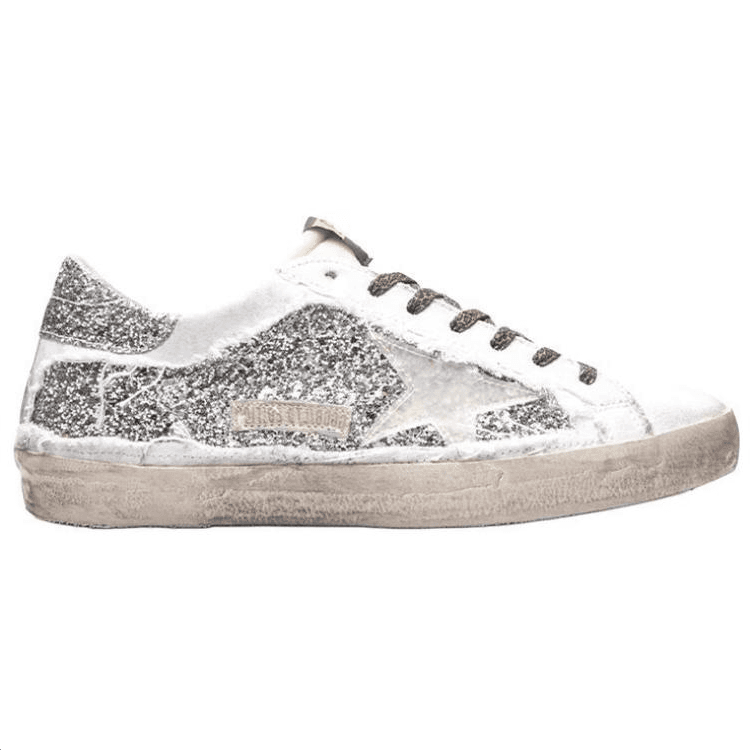 Кроссовки Golden Goose Super-Star Silver Distressed - изображение 2