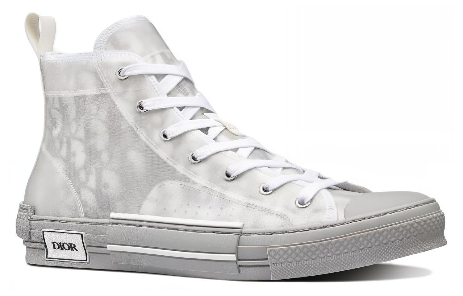 Кроссовки Dior B23 High-Top Sneakers Grey - изображение 2