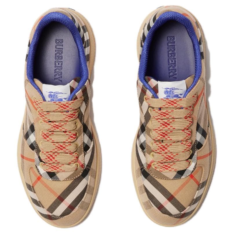 Кроссовки Burberry Round Toe Low Lace-Up Sneakers Brown - изображение 4