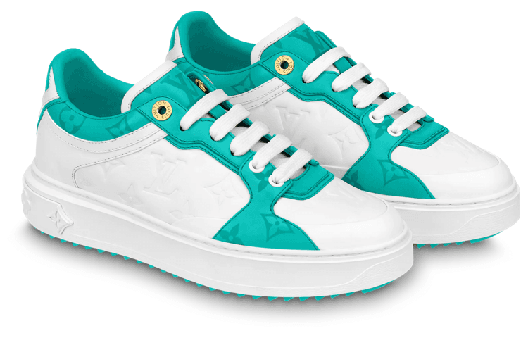 Кроссовки Louis Vuitton Time Out White Green - изображение 3