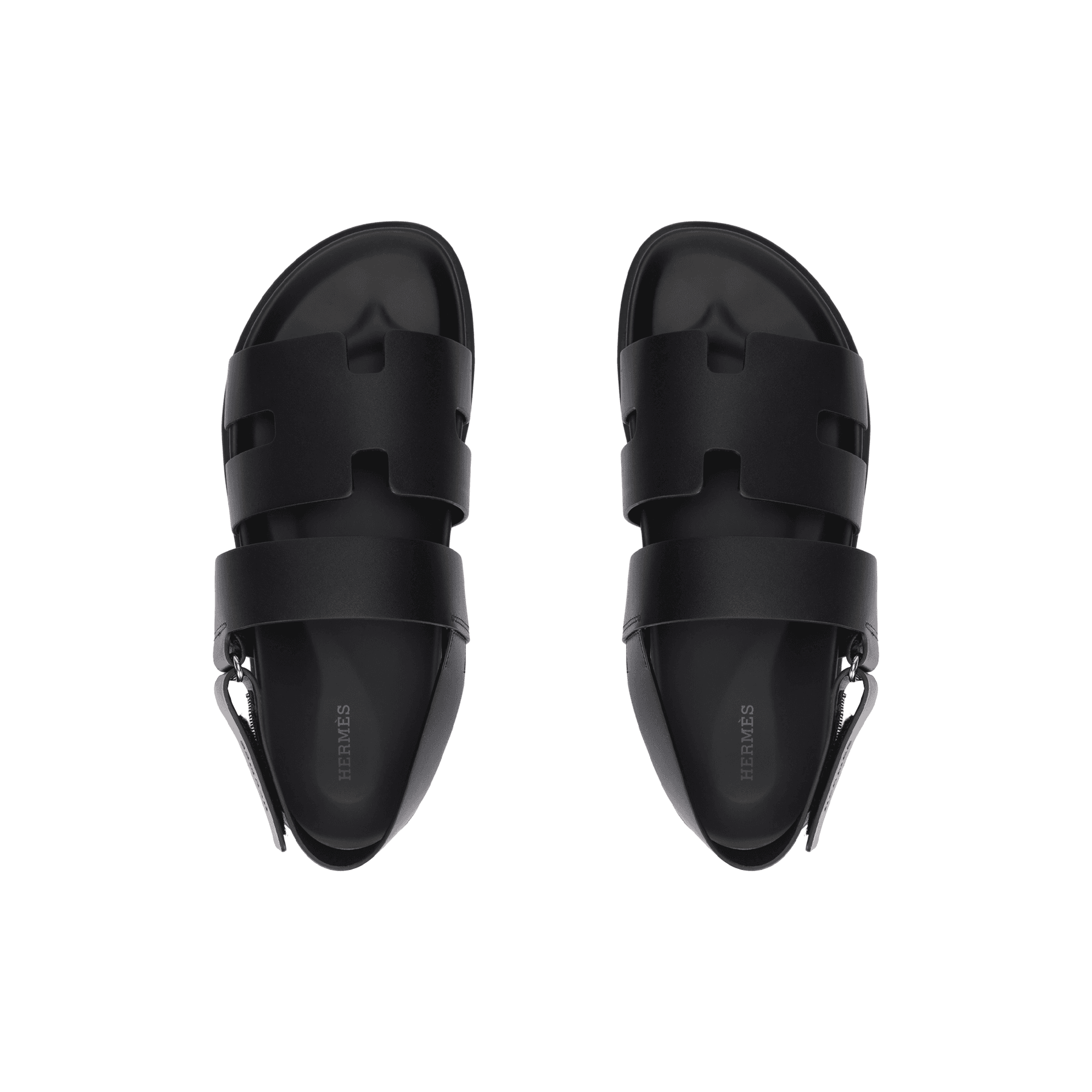 Шлёпанцы Hermes Genius Black Sandals - изображение 3