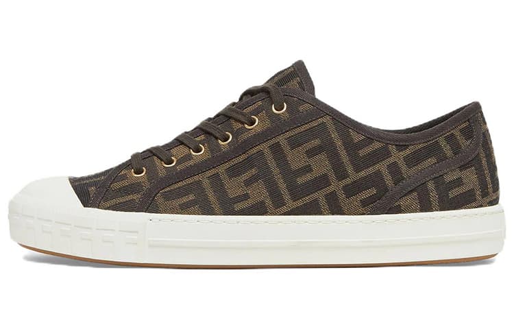 Кеды Fendi Domino FF Brown