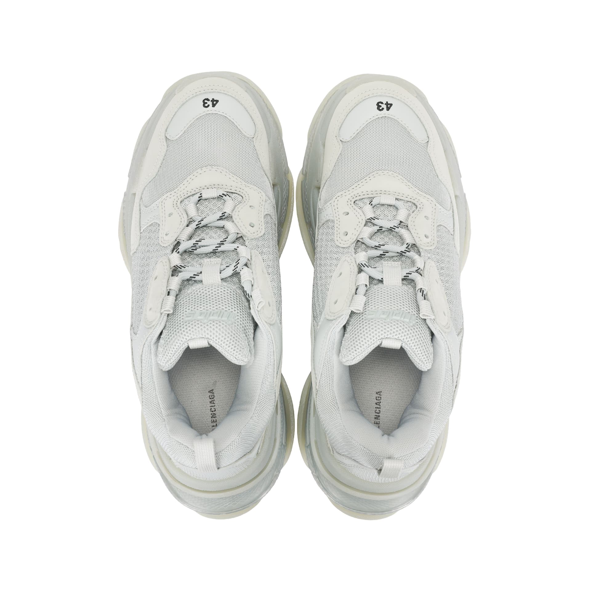 Кроссовки Balenciaga Triple S Grey White - изображение 3