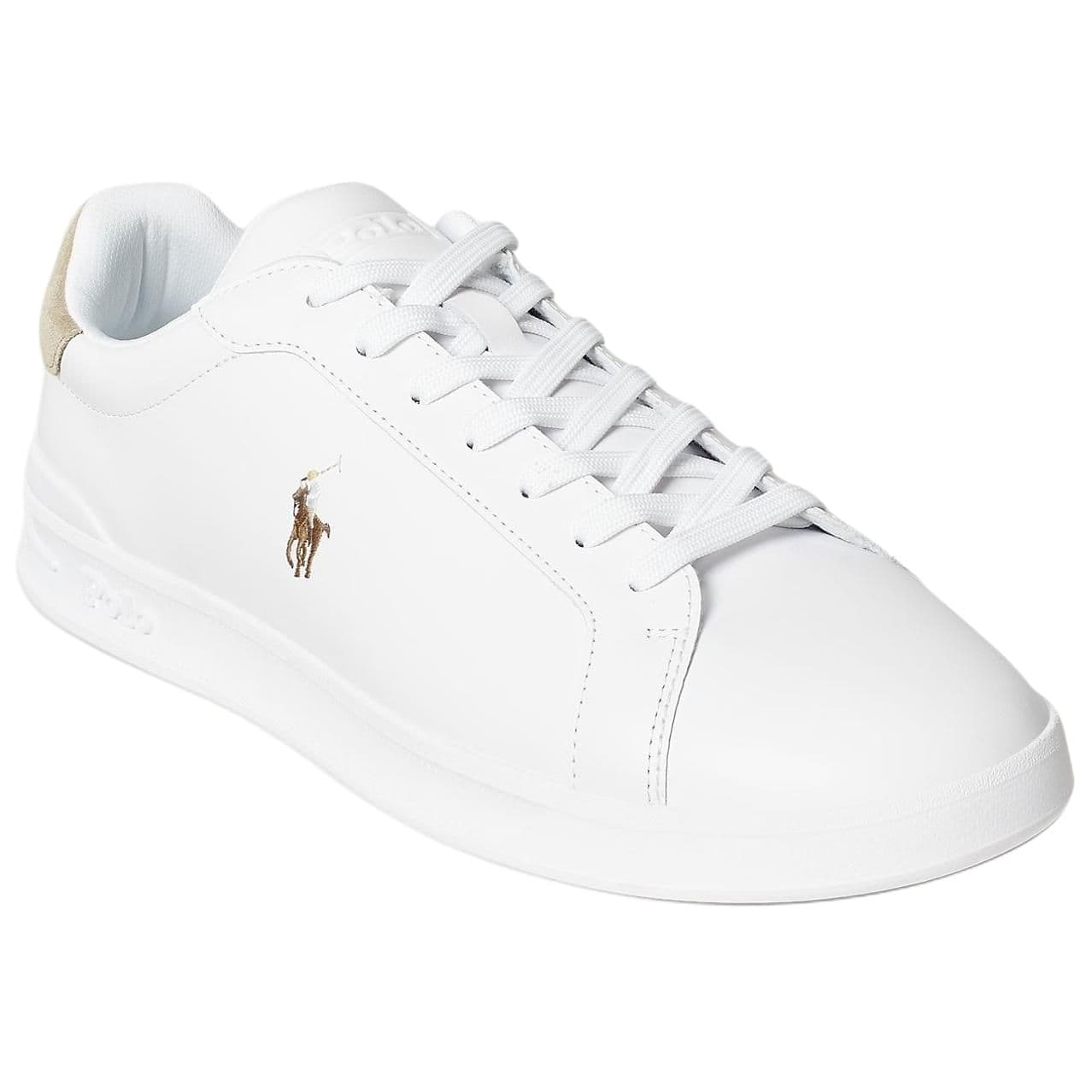Кроссовки Polo Ralph Lauren Корт II Кожа Низкий Топ Скейтборд Обувь Мужская Белая - изображение 3