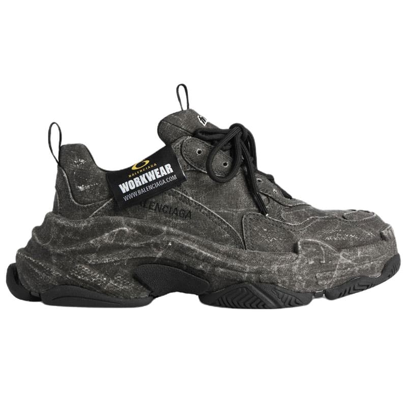 Кроссовки Balenciaga Triple S Low Топ Массивные кроссовки Мужской Черный - изображение 2