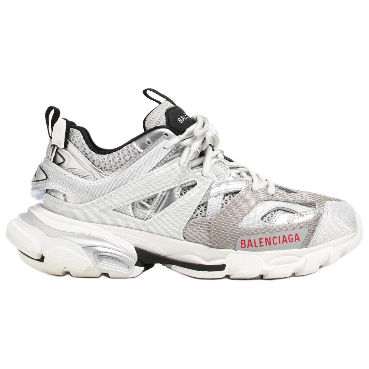 Кроссовки Balenciaga Дорожка Low Топ Массивные кроссовки Women's Silver - изображение 2