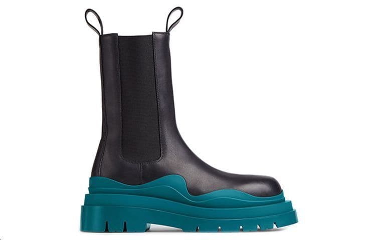 Ботинки челси Bottega Veneta Tire Chelsea Boots Black Blue - изображение 2