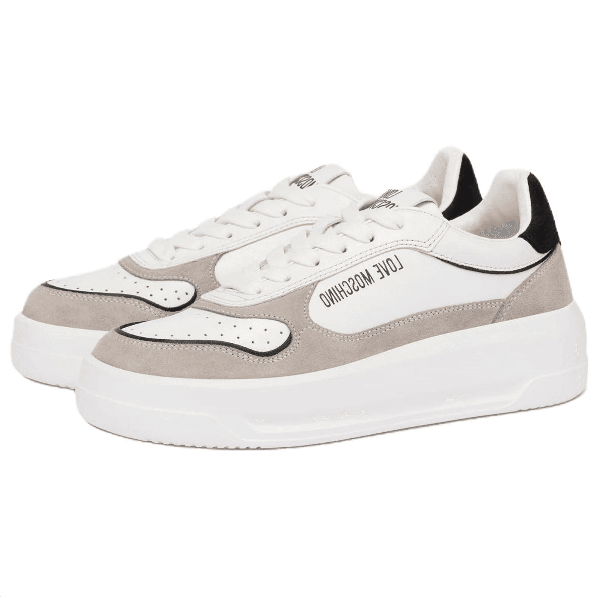 Кроссовки LOVE MOSCHINO Low Топ Скейтборд Обувь 5cm Women's White Серый - изображение 4