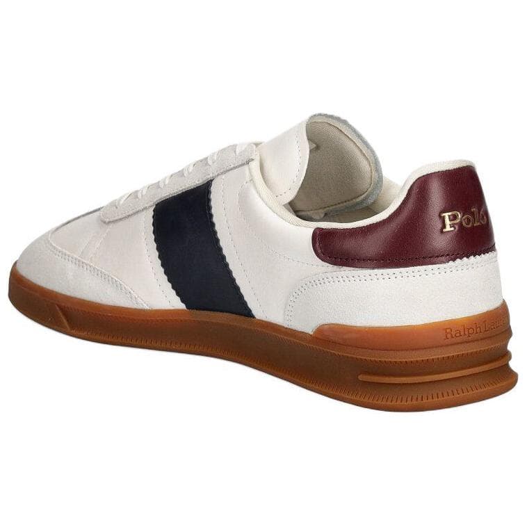 Кроссовки Polo Ralph Lauren Hrt Aera ПП Кожа Низкие Кроссовки для скейтбординга Мужские Белые - изображение 4