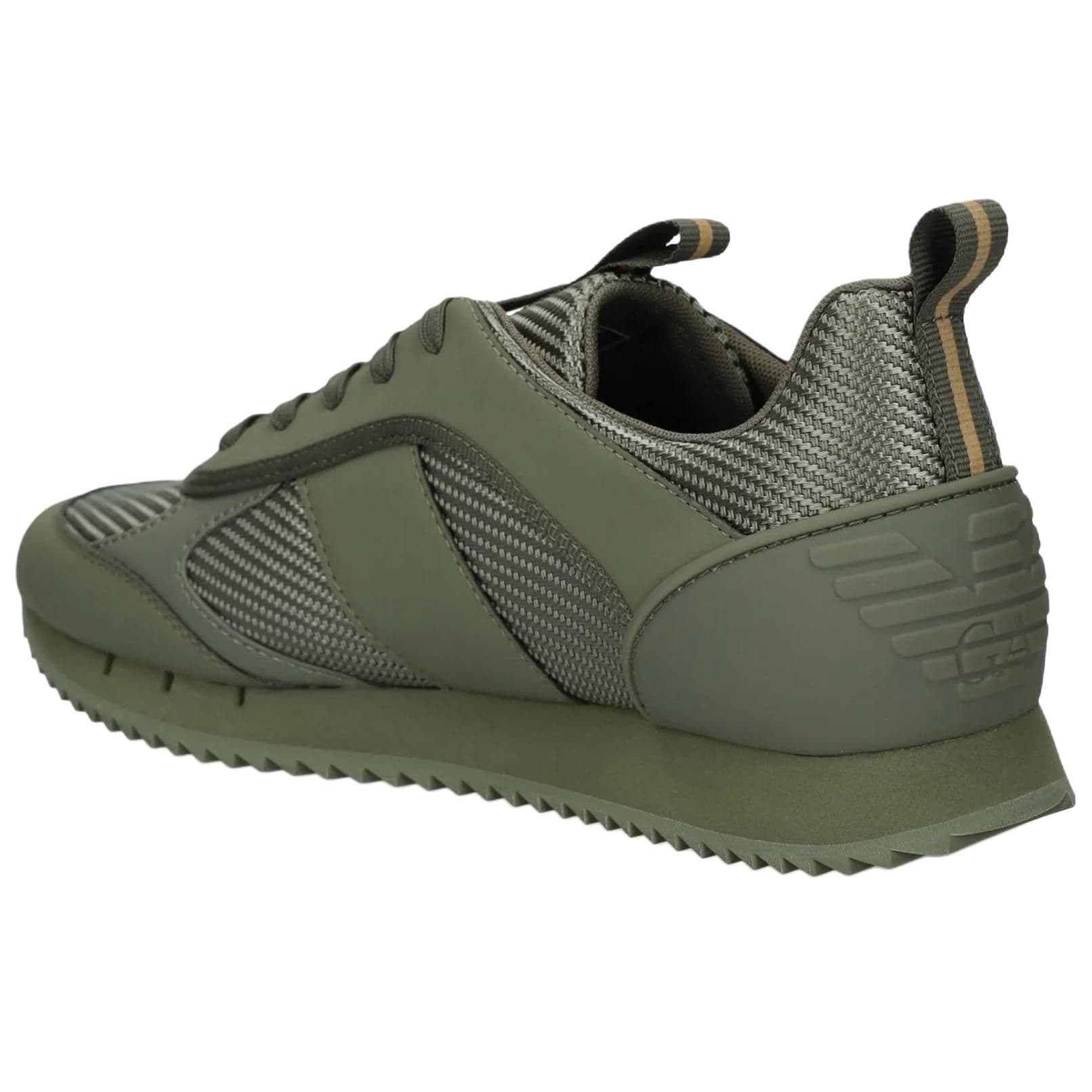 Кроссовки EMPORIO ARMANI EA7 Low Топ Повседневная Обувь Мужская Зеленая - изображение 4