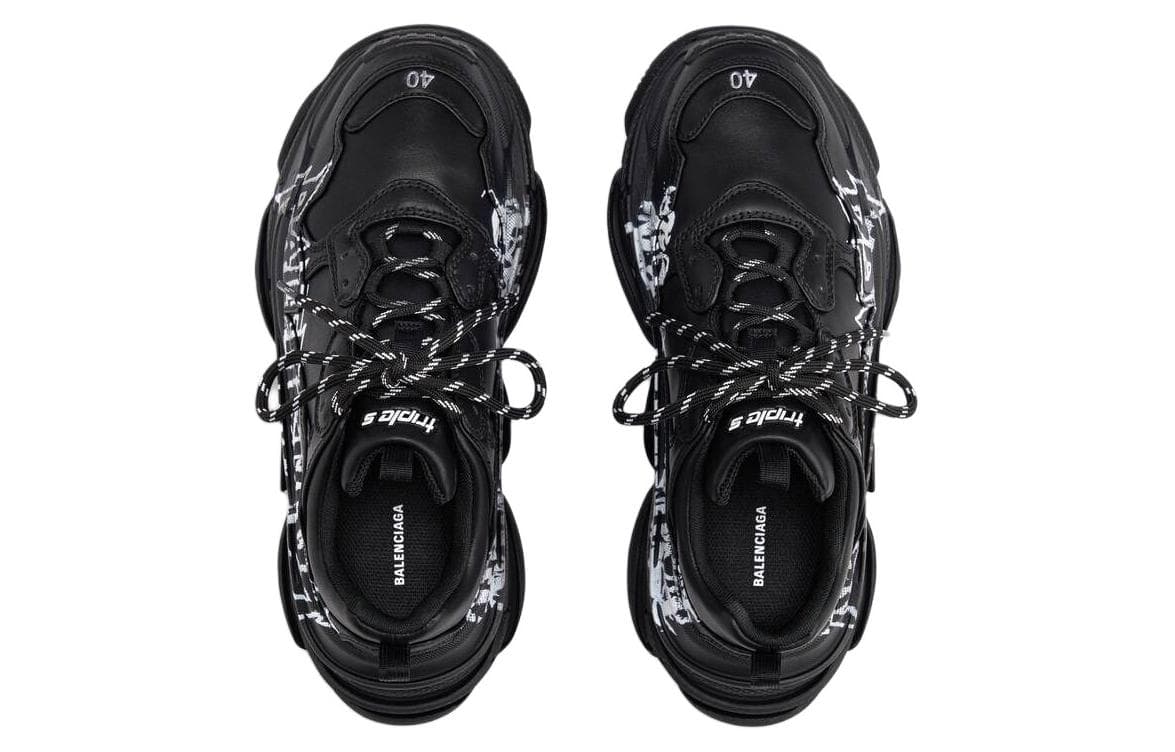 Кроссовки Balenciaga Triple S Black - изображение 5