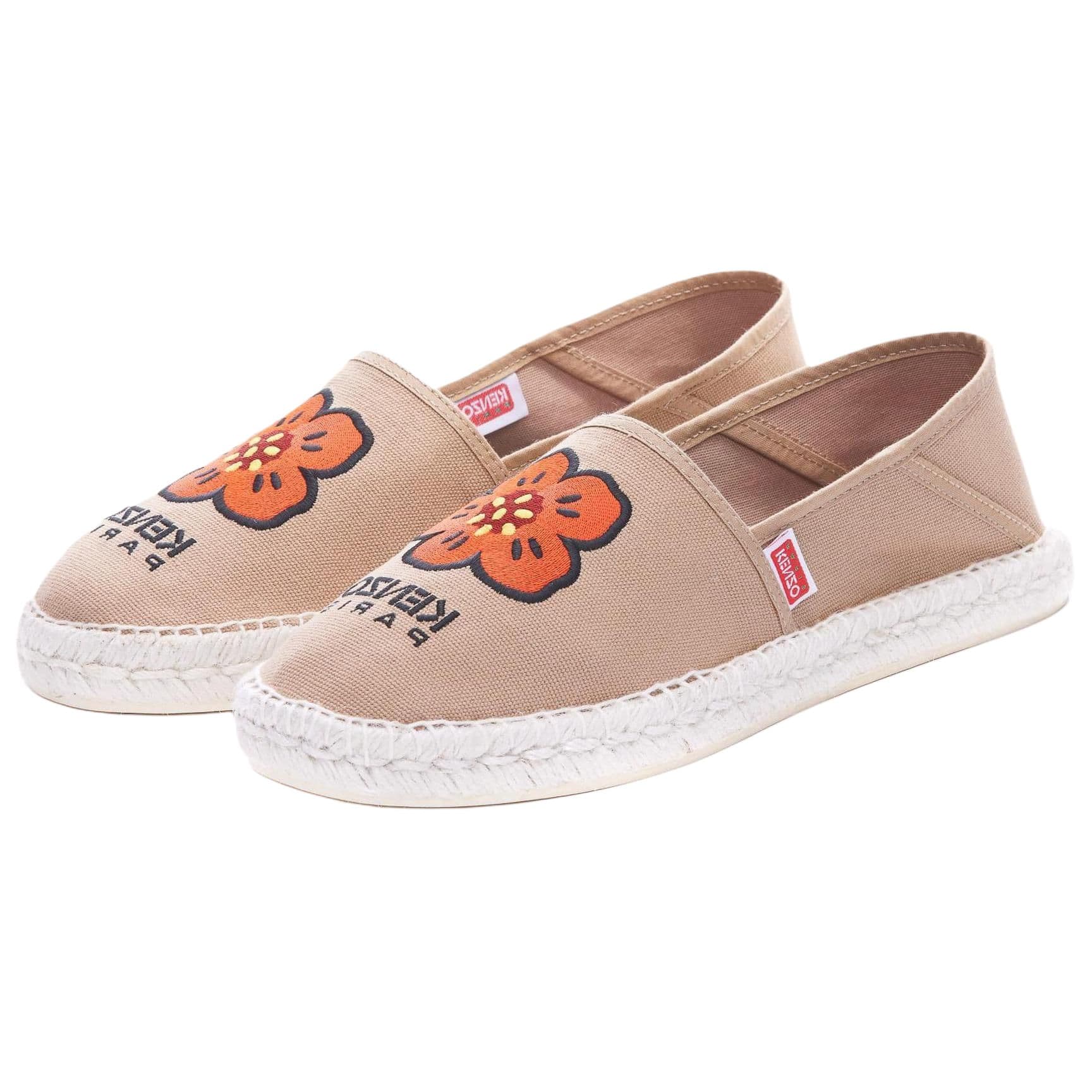KENZO Boke Flower Series Ткань Espadrilles Мужской Бежевый - изображение 3