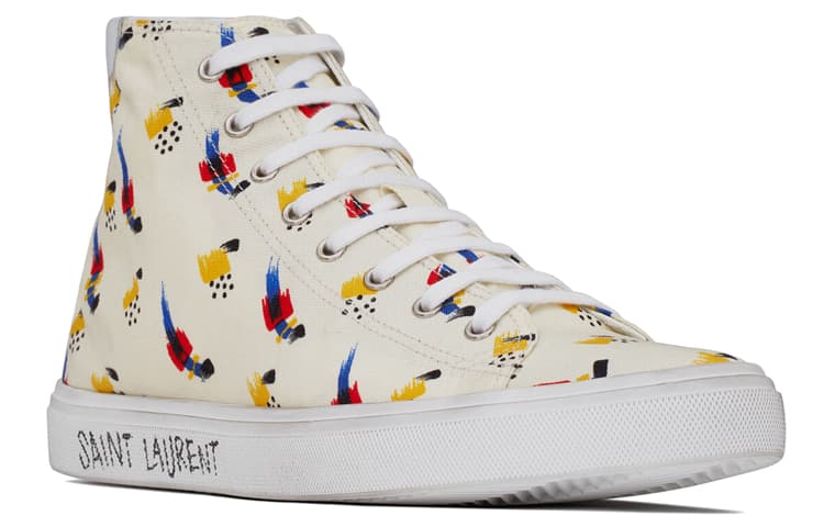 Кеды SAINT LAURENT Malibu Coup De Pinceau - изображение 3