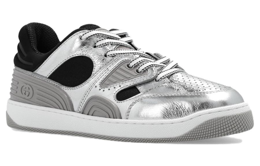 Кроссовки Gucci Basket Silver - изображение 3