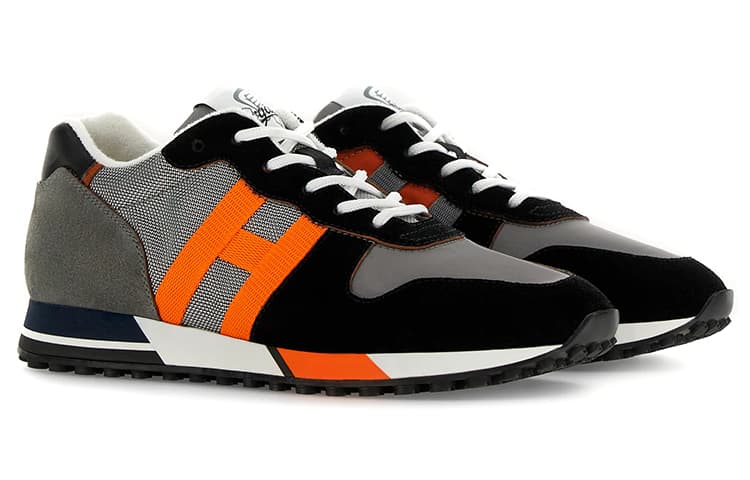 Кроссовки Hogan H383 Black Grey - изображение 3