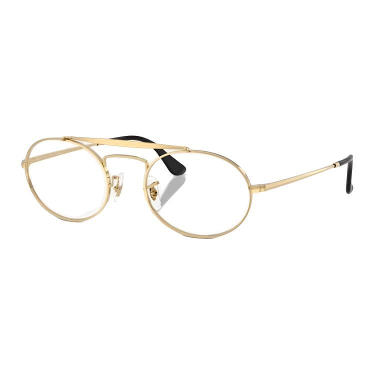 Оправа RayBan Металлические Овальные Очки с Диоптриями Унисекс Золото - изображение 1